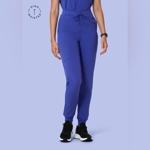 Mandala Scrubs Very Peri High Waisted Joggers XSP